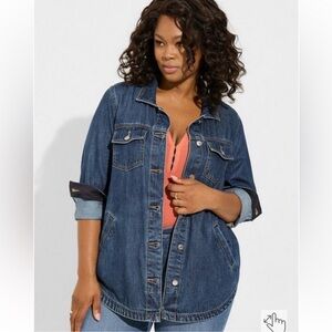 TORRID Denim Shacket  | Size: 2X